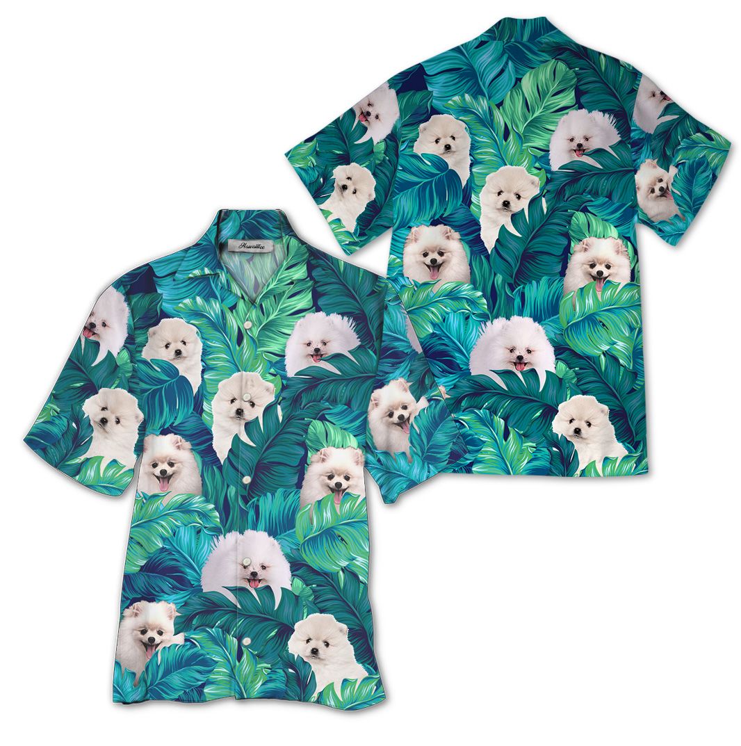 Pomeranian Hawaiian Shirt, Hawaiian Shirt Gift, Christmas Gift