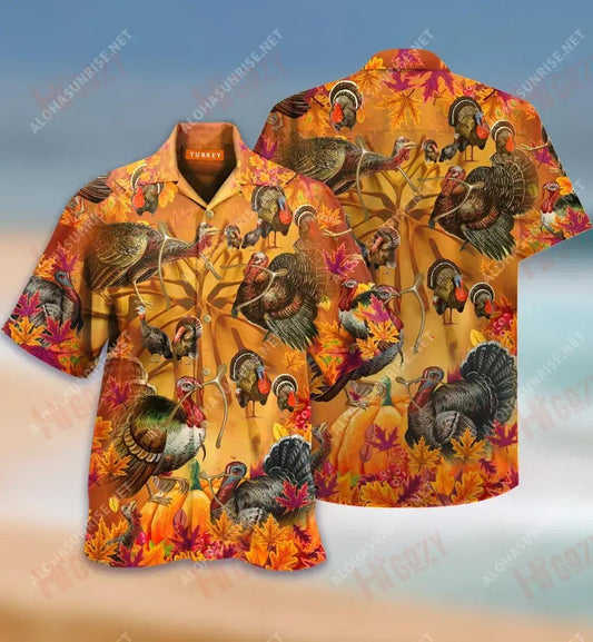 Happy Wishbone Thanksgiving Short Hawaiian Shirt Hobbies Hawaiian T Shirts Hawaiian Crazy Shirts Hawaiian Shirts For Men, Hawaiian Shirt Gift, Christmas Gift