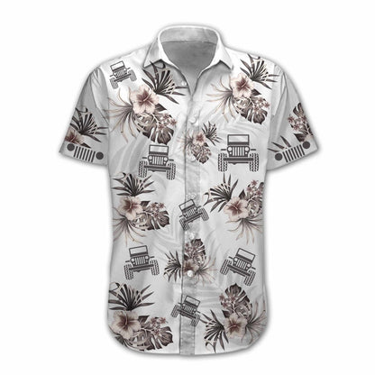Awesome Adventure With Jeep Hibiscus Hawaiian Shirt, Hawaiian Shirt Gift, Christmas Gift
