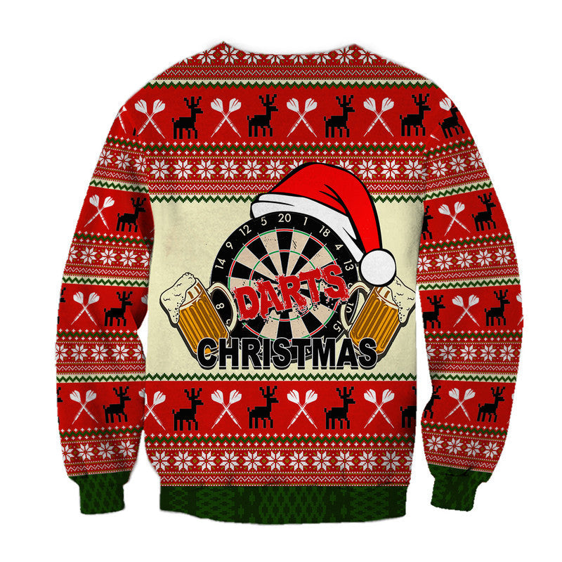 Darts And Beer For Christmas Sweater, Christmas Ugly Sweater, Christmas Gift, Gift Christmas 2024