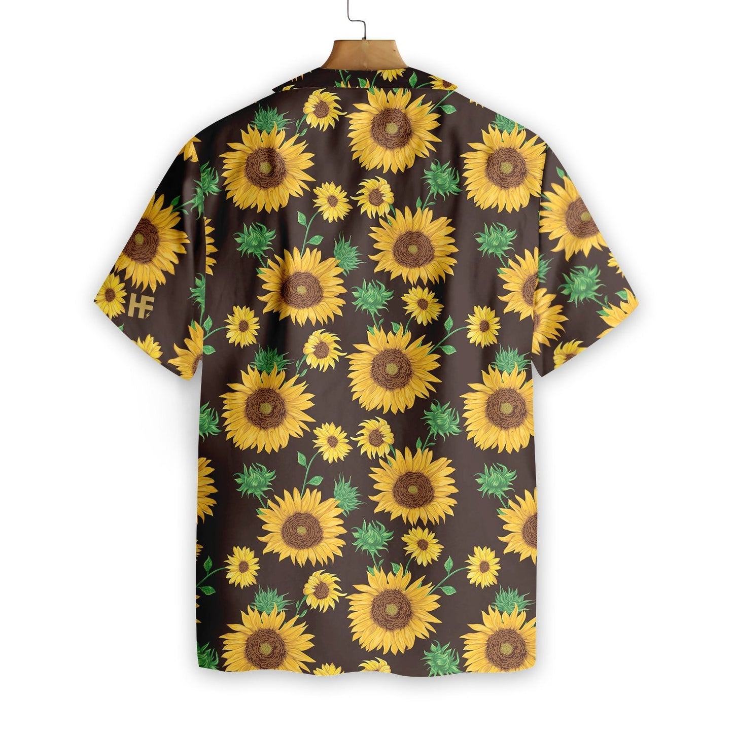 SunFlower And Green Leaf Design Hawaiian Shirt, Hawaiian Shirt Gift, Christmas Gift