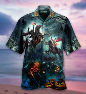 Where Is My Head Halloween Dramatic Hawaiian Shirt, Hwaiian For Gift