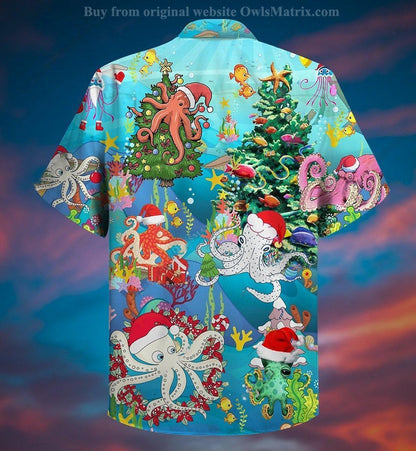 Octopus Merry Xmas Limited - Hawaiian Shirt, Hawaiian Shirt Gift, Christmas Gift