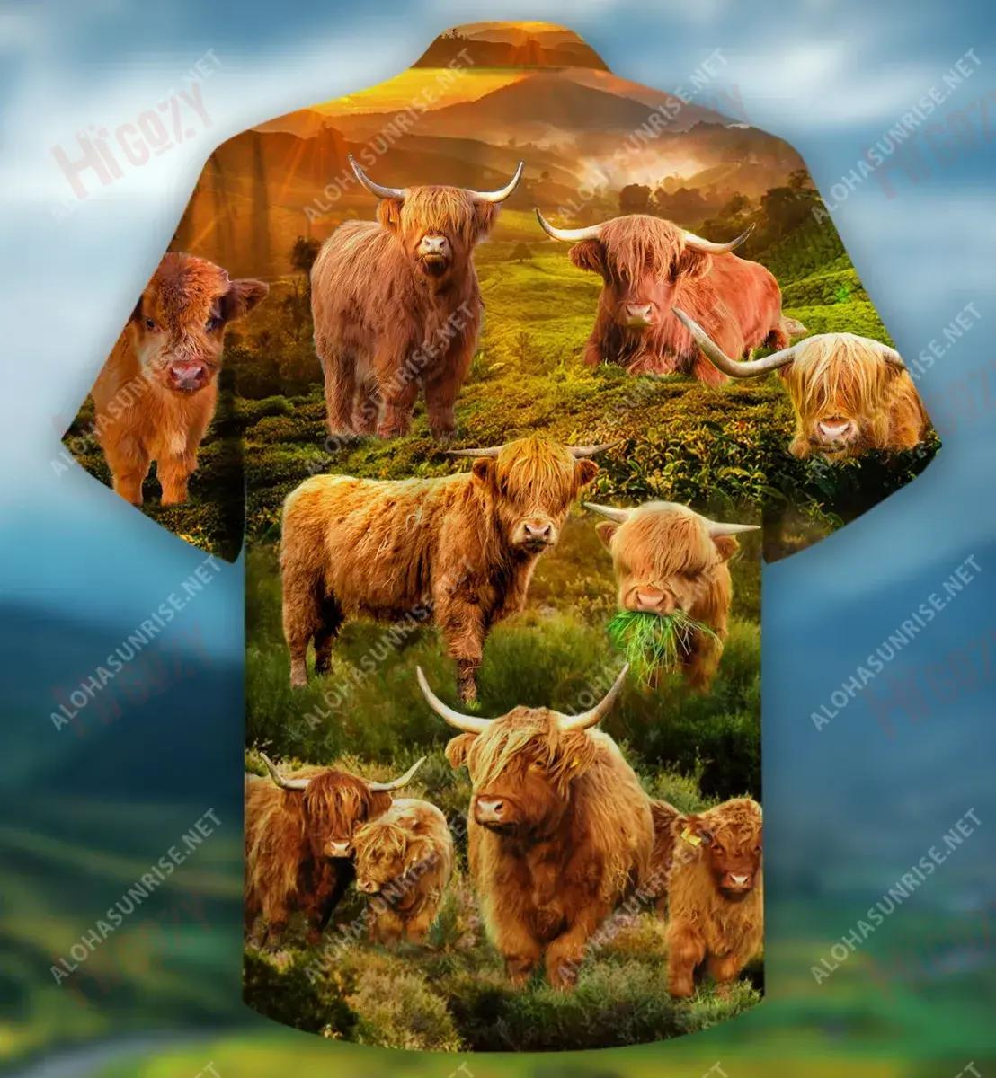 Not Today Heifer - Highland Cow Unisex Hawaiian Shirt Summer Short Sleeve Hawaiian Crazy Shirts Hawaiian Shirts For Women, Hawaiian Shirt Gift, Christmas Gift