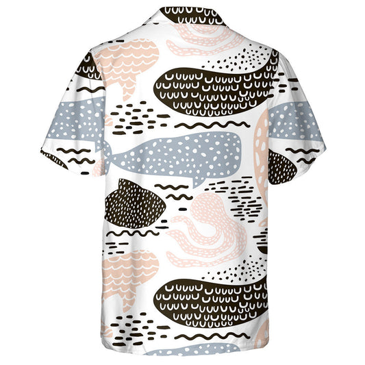 Sea Animals Fursealwhale And Octopus Pastel Color Design Hawaiian Shirt, Hawaiian Shirt Gift, Christmas Gift