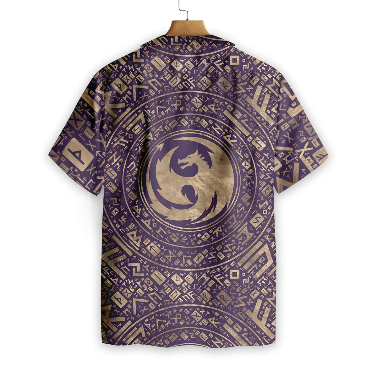 Dragon Symbol Nordic Style Pattern Hawaiian Shirt,Hawaiian Shirt Gift, Christmas Gift