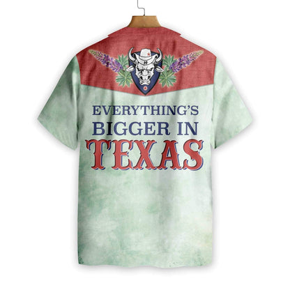 Vivid Bluebonnet Cowboy Texas Vintage Western Hawaiian Shirt,Hawaiian Shirt Gift, Christmas Gift