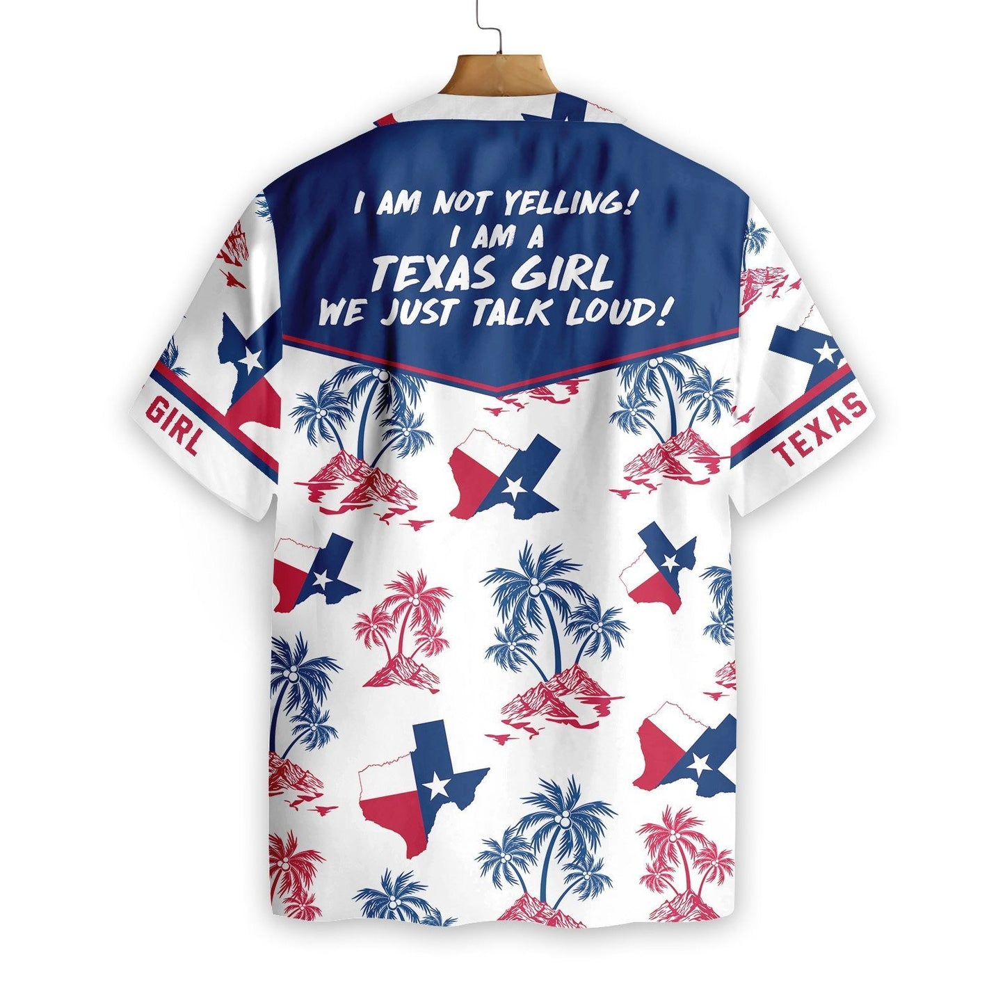 Awesome Texas Flag And Palm Tree Pattern Design Hawaiian Shirt, Hawaiian Shirt Gift, Christmas Gift