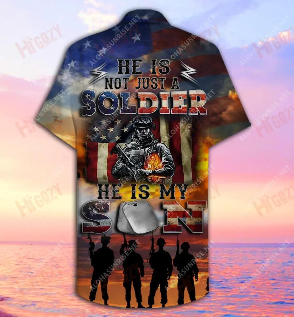 Proud Soldier Parents Unisex Hawaiian Shirt Vacation Short Sleeve Best Hawaiian Shirts Hawaiian Shirt Pattern, Hawaiian Shirt Gift, Christmas Gift