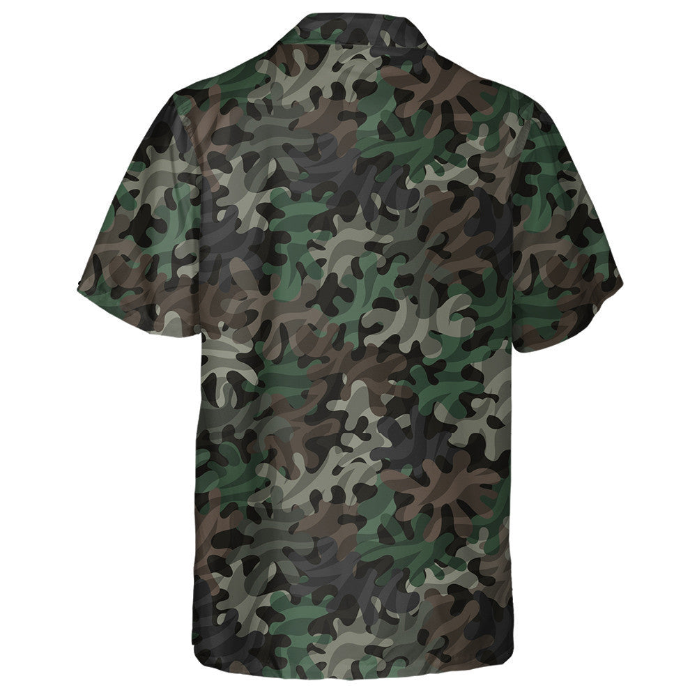 Monochrome Coral Reef Camo Zebra Skin Pattern Hawaiian Shirt, Hawaiian Shirt Gift, Christmas Gift