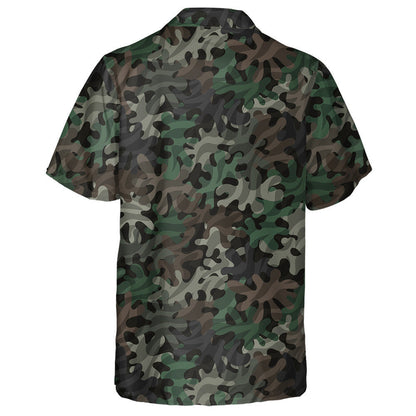 Monochrome Coral Reef Camo Zebra Skin Pattern Hawaiian Shirt, Hawaiian Shirt Gift, Christmas Gift