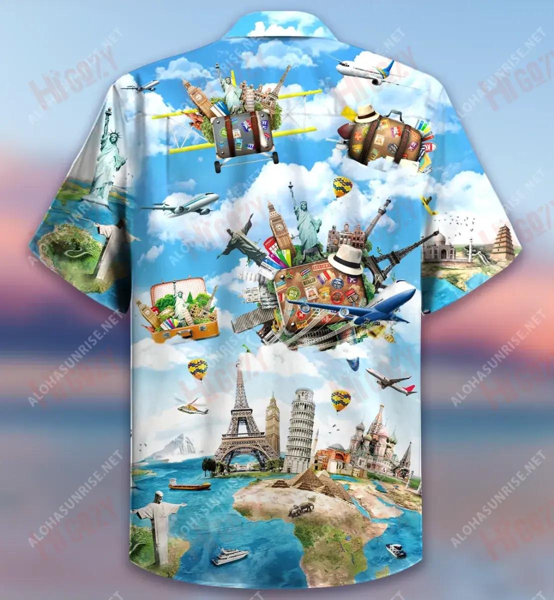 To Travel Is To Live Short Sleeve Shirt Hobbies Hawaiian T Shirts Tactical Hawaiian Shirt Hawaiian Shirts For Women, Hawaiian Shirt Gift, Christmas Gift