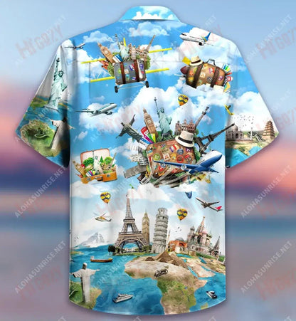 To Travel Is To Live Short Sleeve Shirt Hobbies Hawaiian T Shirts Tactical Hawaiian Shirt Hawaiian Shirts For Women, Hawaiian Shirt Gift, Christmas Gift