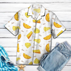 Amazing Cheese Pieces Pattern Hawaiian Shirt, Hawaiian For Gift