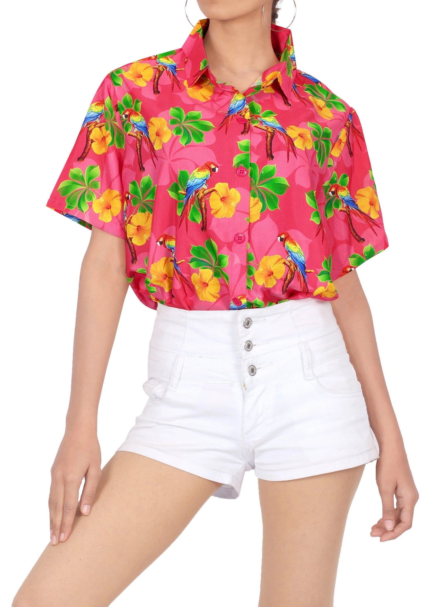 The Blooming And Bird Species Design Hawaiian Shirt,Hawaiian Shirt Gift, Christmas Gift