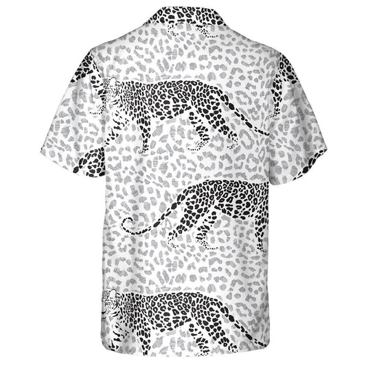 Leopard Fur Texture And Leopards Animal Art Background Hawaiian Shirt, Hawaiian Shirt Gift, Christmas Gift