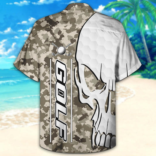 Camouflage Golf Tropical Background Design Hawaiian Shirt And Short, Hawaiian Shirt Gift, Christmas Gift