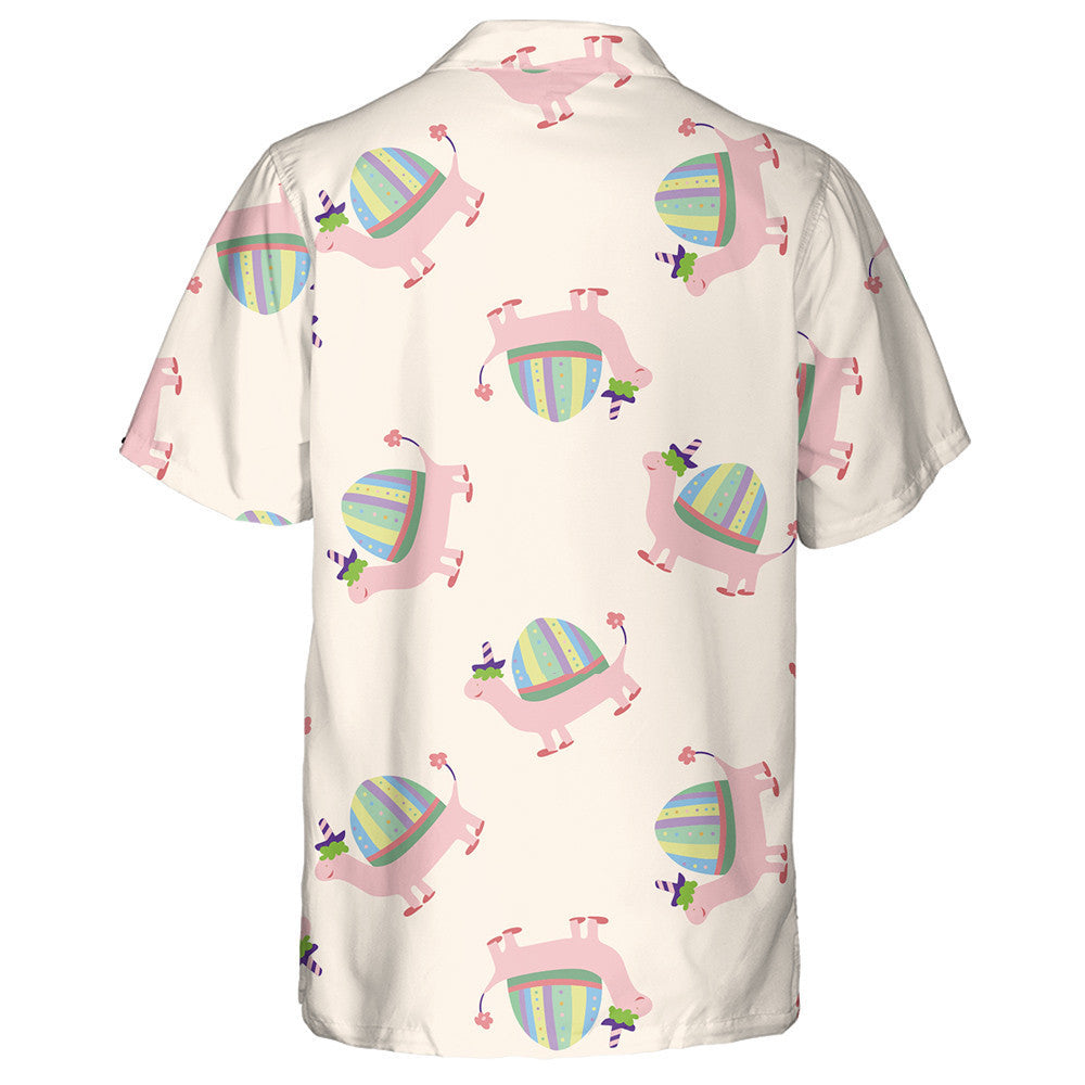 Pink Cartoon Turtle Doodle Birthday Party Hawaiian Shirt,Hawaiian Shirt Gift, Christmas Gift