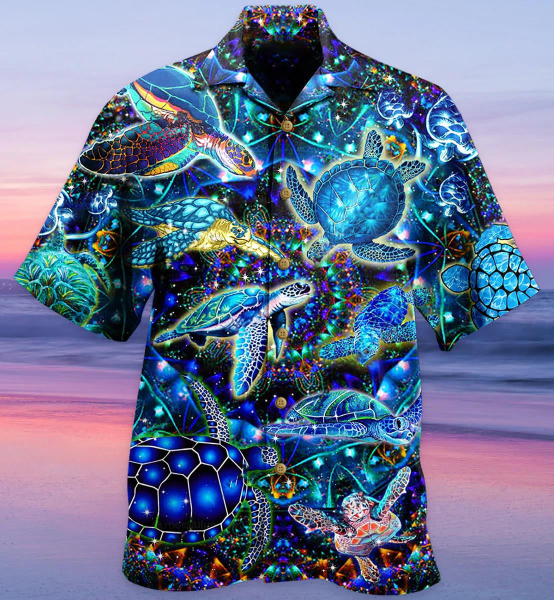 Turtle Sea You On The Next Wave Turtle Hawaiian Shirt, Hawaiian Shirt Gift, Christmas Gift