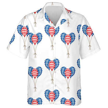 Watercolor Paint Balloons Bunch For Independence Day Hawaiian Shirt, Hawaiian Shirt Gift, Christmas Gift