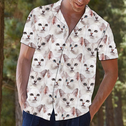 Cool Burmilla Awesome Animal Face Collection Themed Hawaiian Shirt, Hawaiian Shirt Gift, Christmas Gift