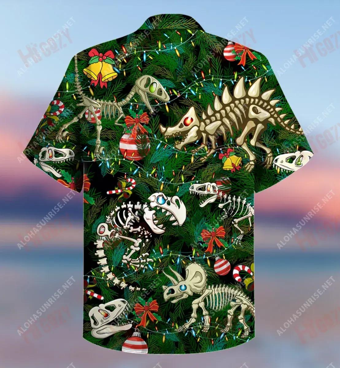 Dear Santa I Am A Dinosaur Short Short Sleeve Shirt Vacation Hawaiian T Shirts Hawaiian Crazy Shirts Hawaiian Shirts For Men, Hawaiian Shirt Gift, Christmas Gift