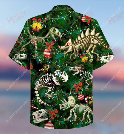 Dear Santa I Am A Dinosaur Short Short Sleeve Shirt Vacation Hawaiian T Shirts Hawaiian Crazy Shirts Hawaiian Shirts For Men, Hawaiian Shirt Gift, Christmas Gift
