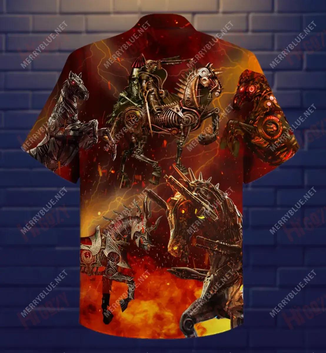 Knight Horse Armor Unisex Short Sleeve Shirt Hobbies Hawaiian T Shirts Tactical Hawaiian Shirt Funny Hawaiian Shirts, Hawaiian Shirt Gift, Christmas Gift