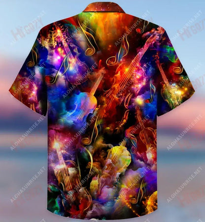 Love Is Like Violin, The Strings Remain Forever Unisex Hawaiian Shirt Ocean Short Sleeve Tactical Hawaiian Shirt Hawaiian Shirts For Women, Hawaiian Shirt Gift, Christmas Gift