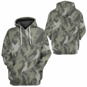 3D Parrot Camo Custom Tshirt Hoodie Apparel