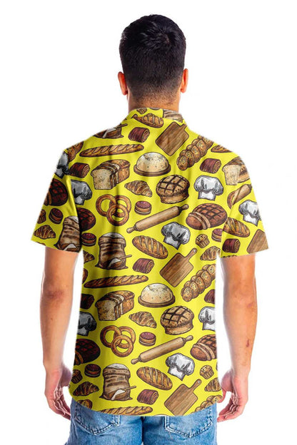 Vintage Bread And Pastry Food Hawaiian Shirt, Hawaiian Shirt Gift, Christmas Gift