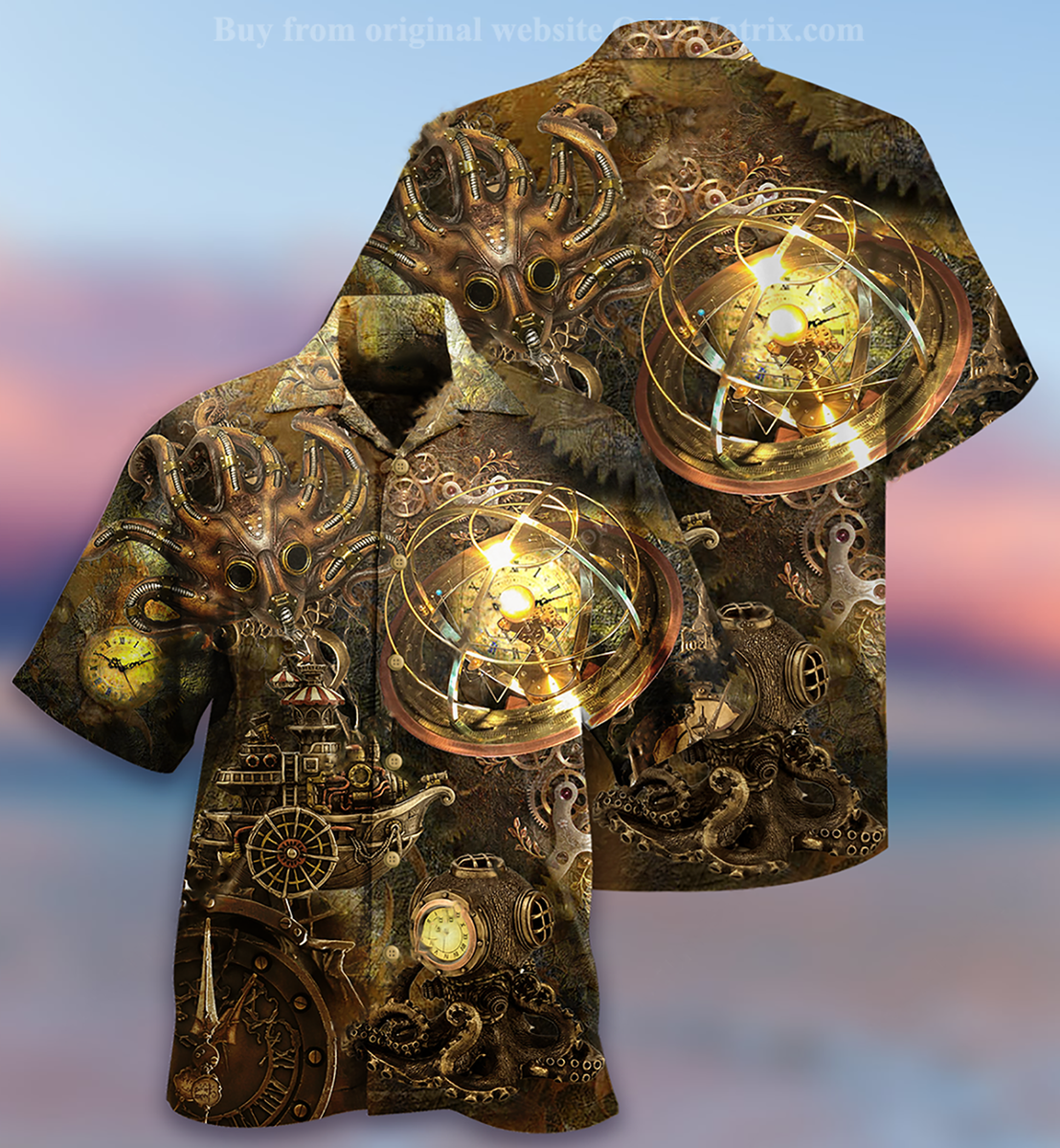 Octopus Steampunk Revolution Limited - Hawaiian Shirt, Hawaiian Shirt Gift, Christmas Gift