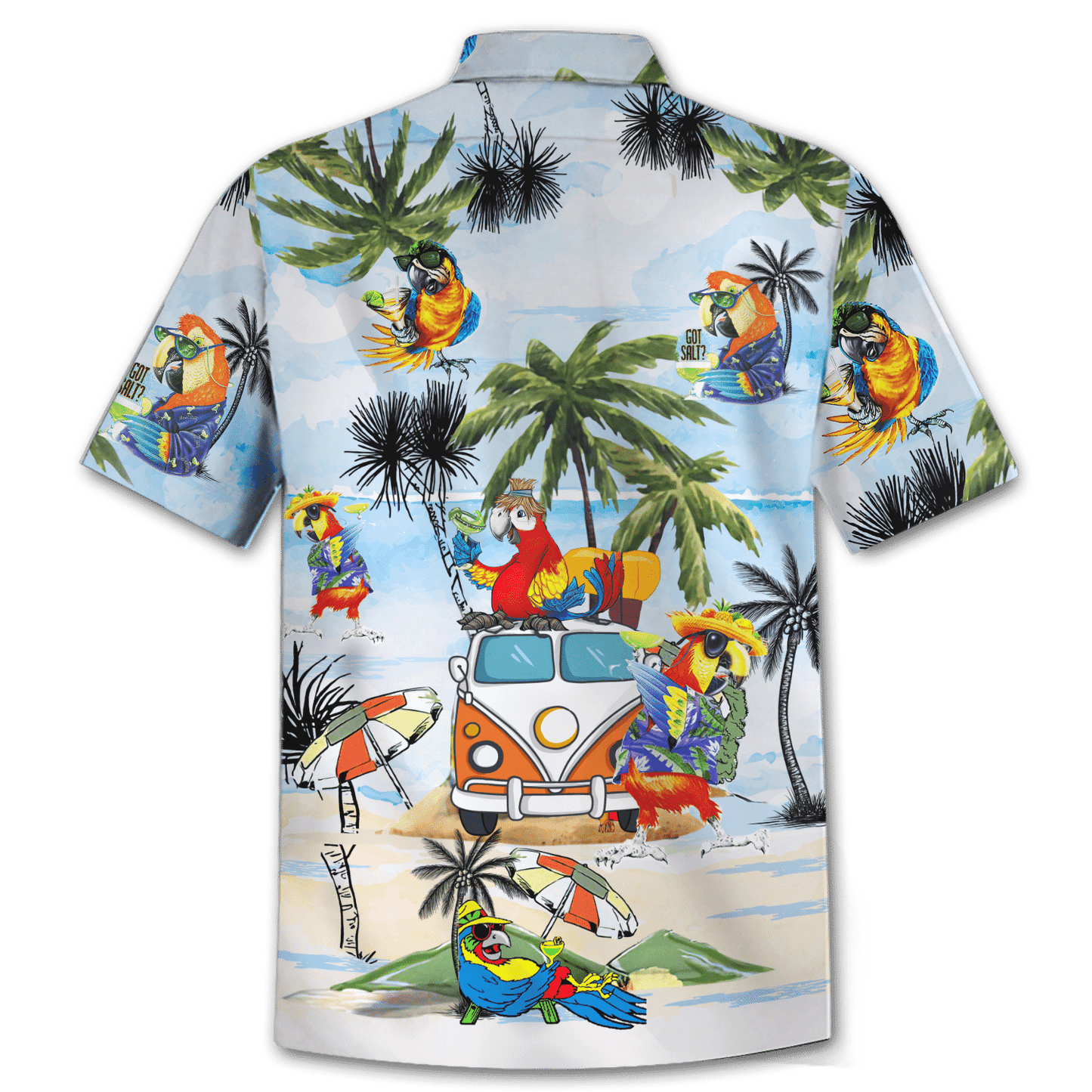 Faint Parrot On Beach Design Hawaiian Shirt, Hawaiian Shirt Gift, Christmas Gift