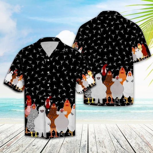 Just A Girl Who Really Love Chickens Hawaiian Shirt, Hawaiian Shirt Gift, Christmas Gift