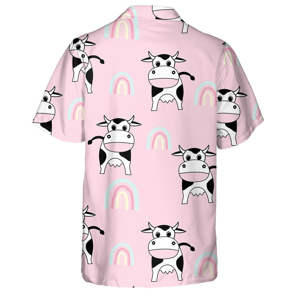 Little Cows Milk Box Products And Polka Dot Hawaiian Shirt, Hawaiian Shirt Gift, Christmas Gift