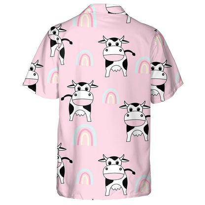 Little Cows Milk Box Products And Polka Dot Hawaiian Shirt, Hawaiian Shirt Gift, Christmas Gift