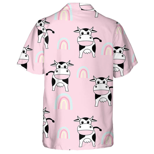 Little Cows Milk Box Products And Polka Dot Hawaiian Shirt, Hawaiian Shirt Gift, Christmas Gift