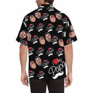 Custom Face Greatest Love Men's All Over Print Hawaiian Shirt, Hawaiian Shirt Gift, Christmas Gift