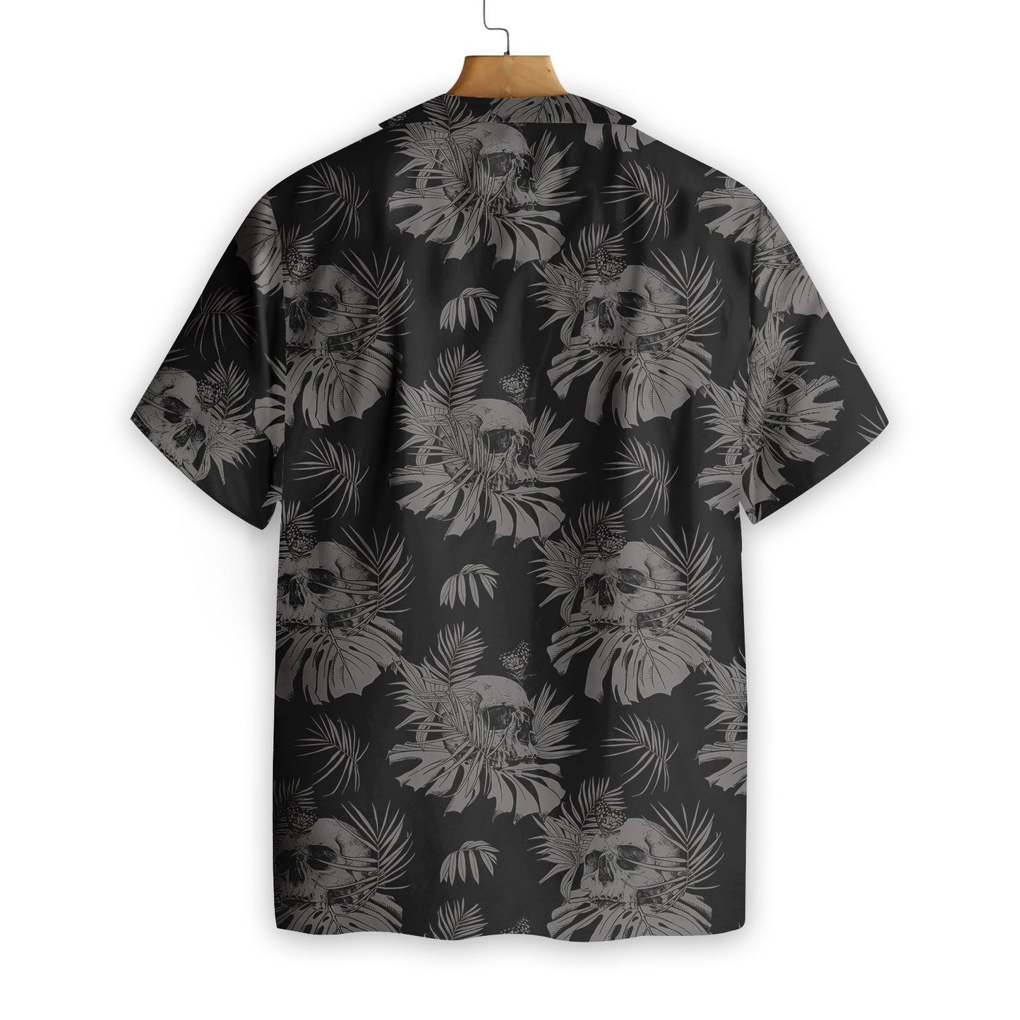 Ideal Seamless Gothic Skull With Butterfly Goth Design Hawaiian Shirt, Hawaiian Shirt Gift, Christmas Gift