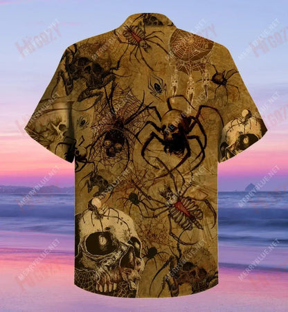 I'M Only Here For The Spiders Short Hawaiian Shirt Hobbies Hawaiian T Shirts Hawaiian Crazy Shirts Hawaiian Shirts For Men, Hawaiian Shirt Gift, Christmas Gift