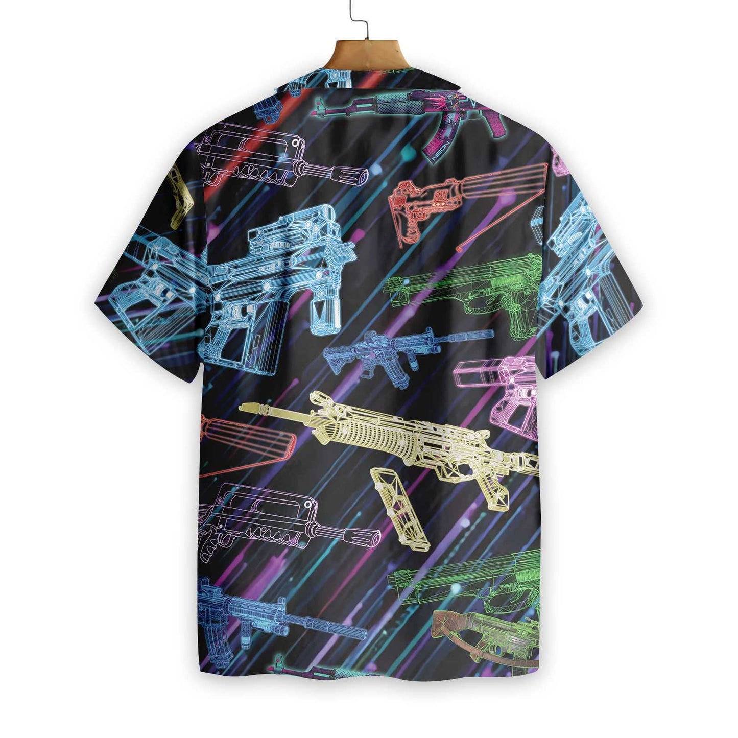 The Battle Is Calling Gun In Different Colors Design Hawaiian Shirt, Hawaiian Shirt Gift, Christmas Gift