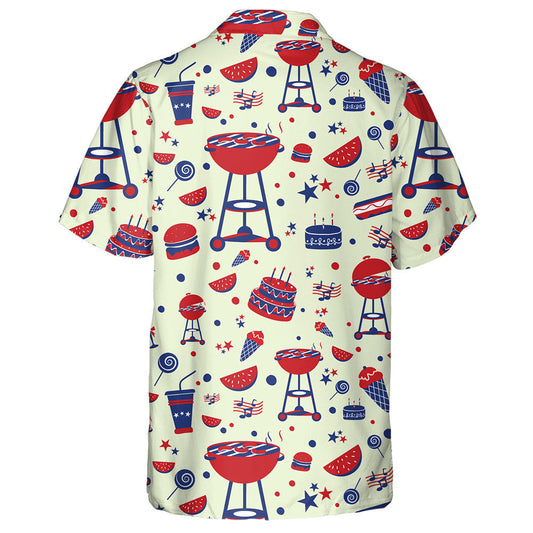 Funny Party In The Open Air For Independence Day Hawaiian Shirt, Hawaiian Shirt Gift, Christmas Gift