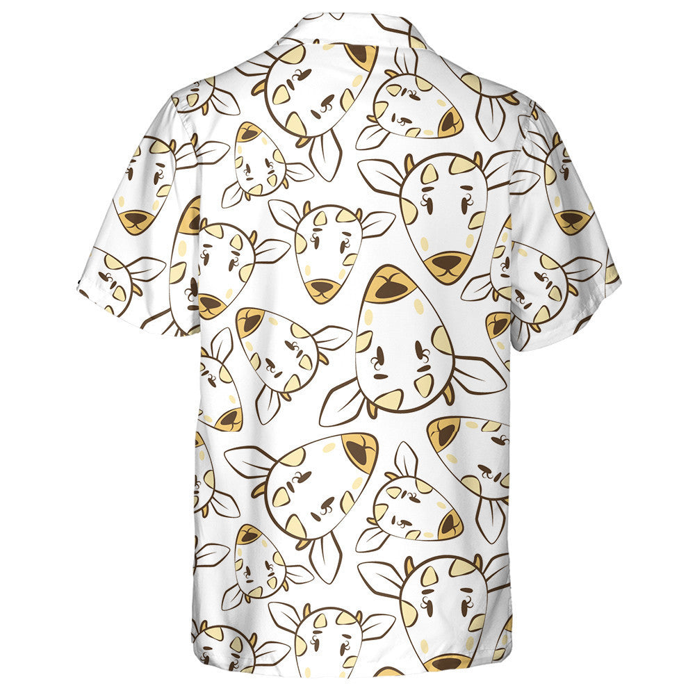 Cool Bright Yellow Muzzles Of Cow Or Goat Hawaiian Shirt, Hawaiian Shirt Gift, Christmas Gift