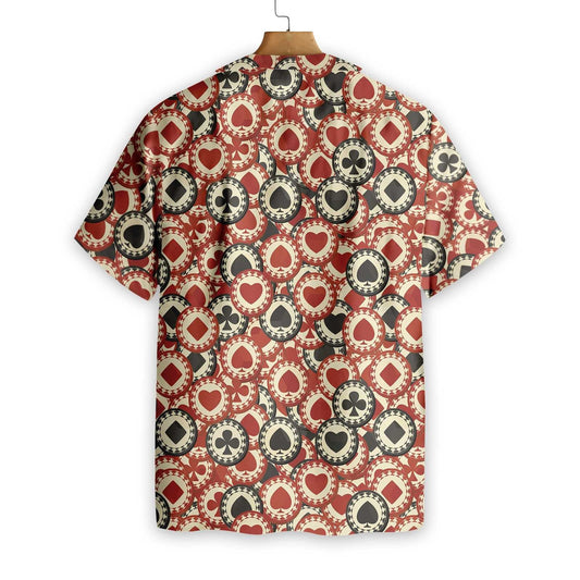 Vibrant Color Poker Chip Casino Design Hawaiian Shirt,Hawaiian Shirt Gift, Christmas Gift