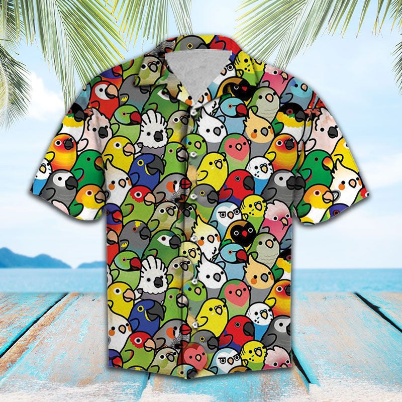 Hawaiian Shirt Classic Tea Time Late Afternoon Palm Trees Pattern, Hawaiian Shirt Gift, Christmas Gift