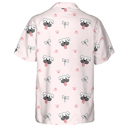 Lovely Dog Faces In Cartoon Style Hawaiian Shirt,Hawaiian Shirt Gift, Christmas Gift