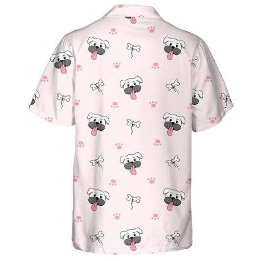 Lovely Dog Faces In Cartoon Style Hawaiian Shirt,Hawaiian Shirt Gift, Christmas Gift