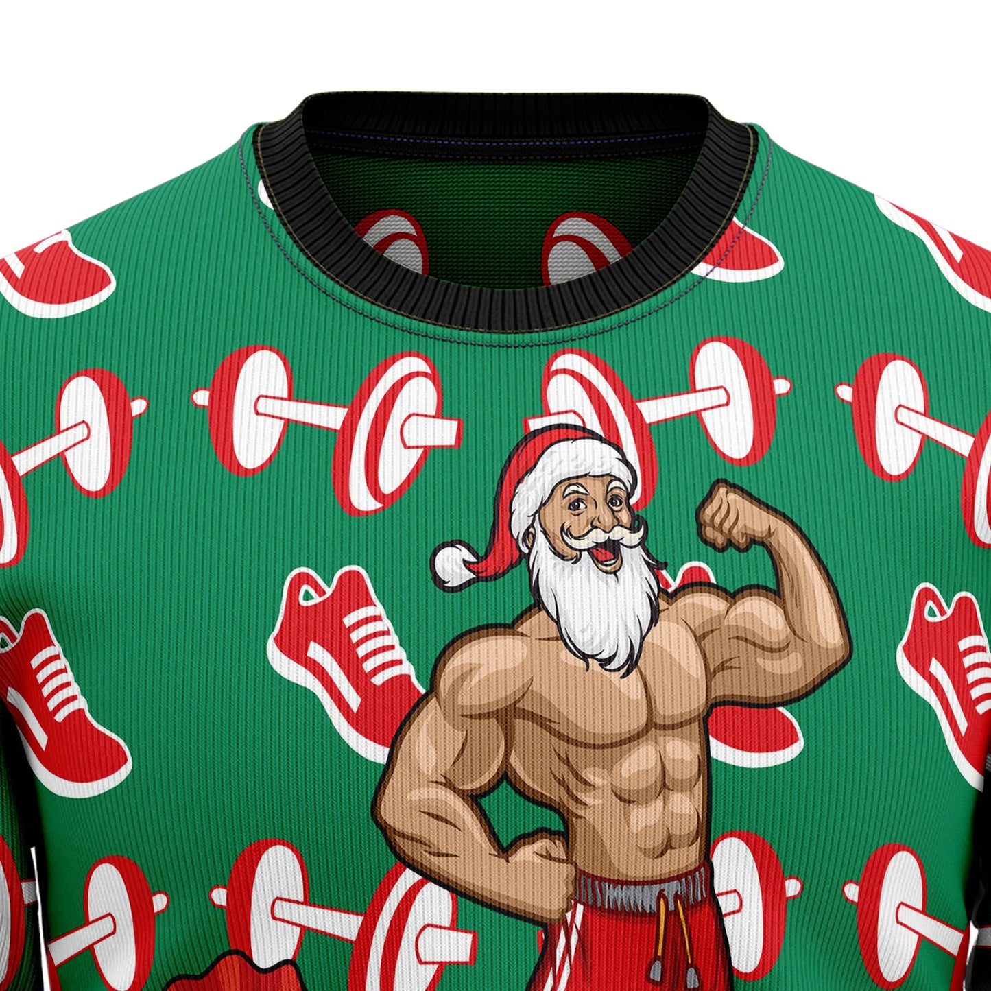 Santa Gym Ugly Christmas Sweater, Christmas Gift,Gift Christmas 2024
