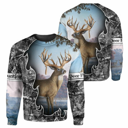 Deer - 3D All Over Printed Shirt Tshirt Hoodie Apparel