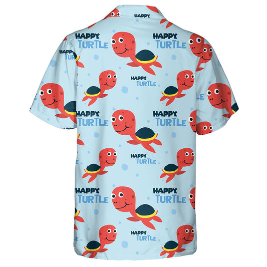 World Tortoise Day Hand Drawn Unique Sea Turtle Hawaiian Shirt, Hawaiian Shirt Gift, Christmas Gift